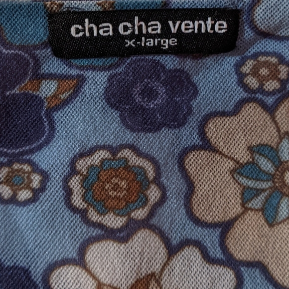 Cha Cha Vente Floral Top XL - Picture 5 of 6